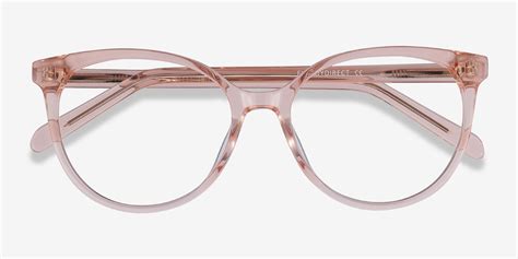 pink transparent glasses.